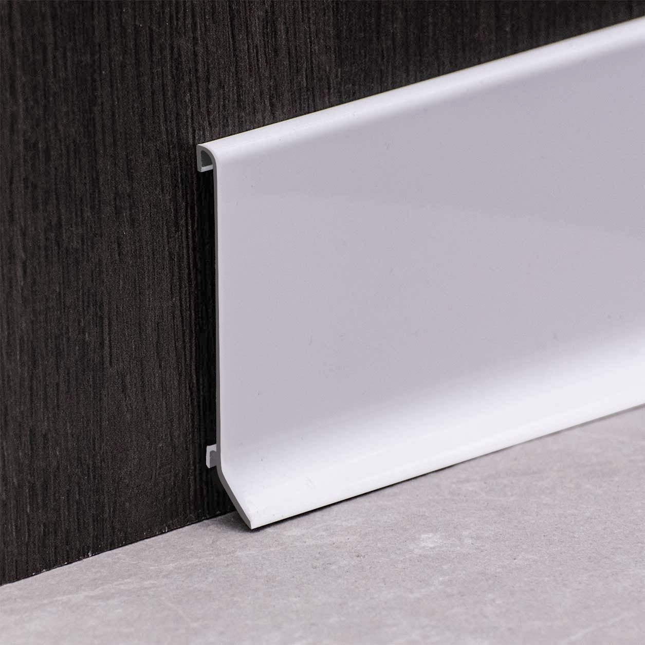White Aluminum Skirting 2500 x 60mm