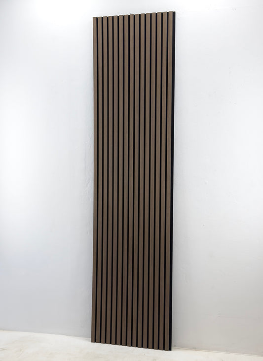 Smoke Oak Wood Veneer Grille Acoustic Panel