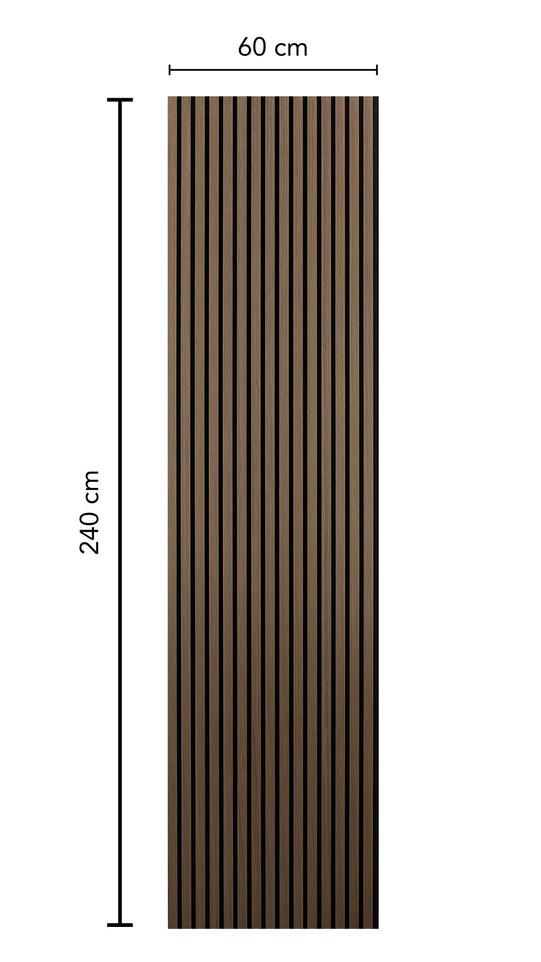 Walnut Wood Veneer Grille Acoustic Panel
