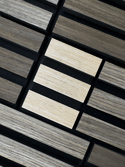 White Oak Wood Veneer Grille Acoustic Panel