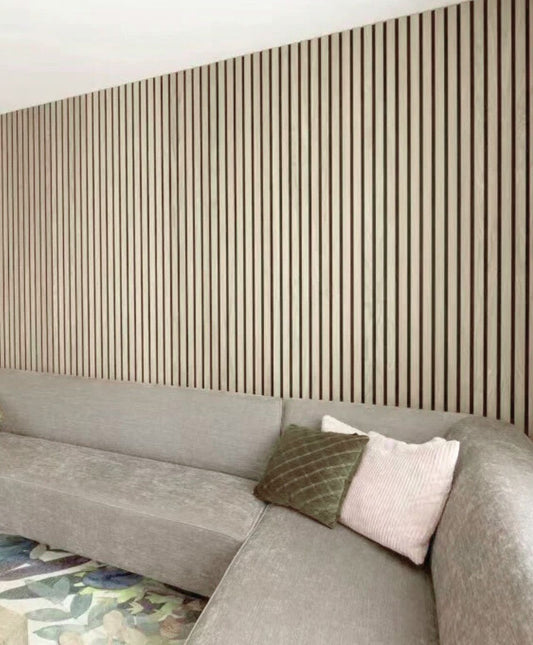 White Oak Wood Veneer Grille Acoustic Panel