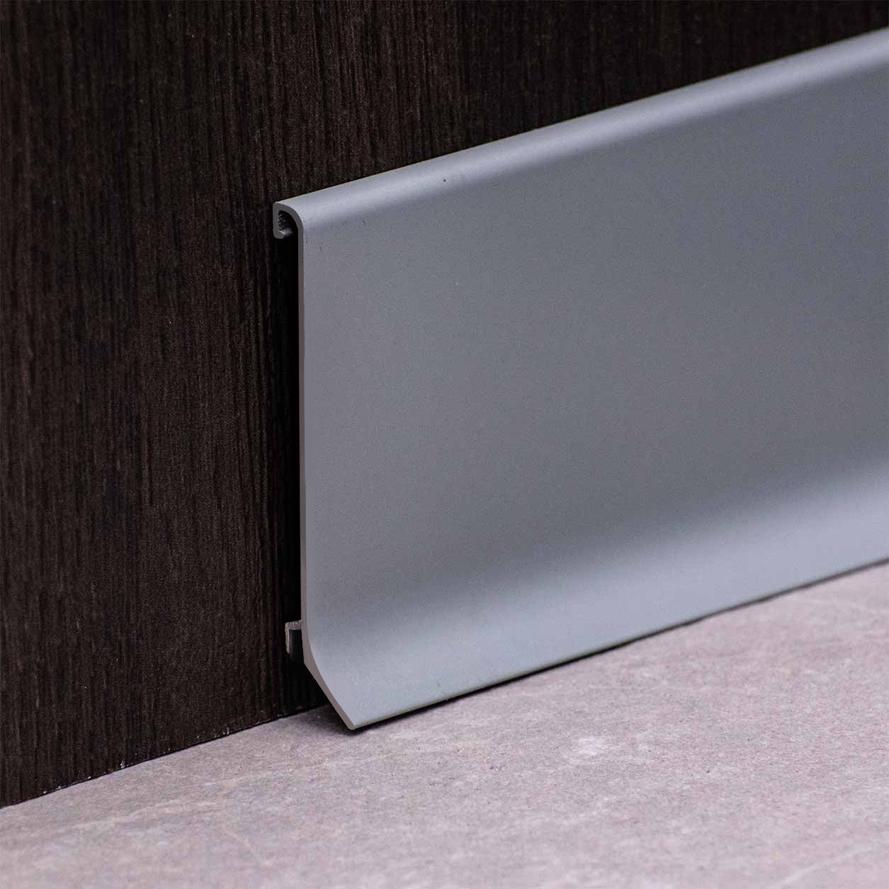 Grey Aluminum Skirting 2500 x 60mm