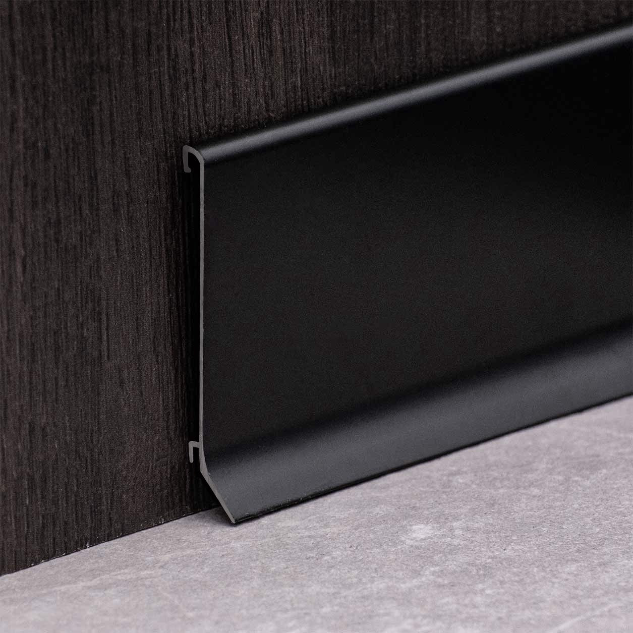Black Aluminum Skirting 2500 x 60mm
