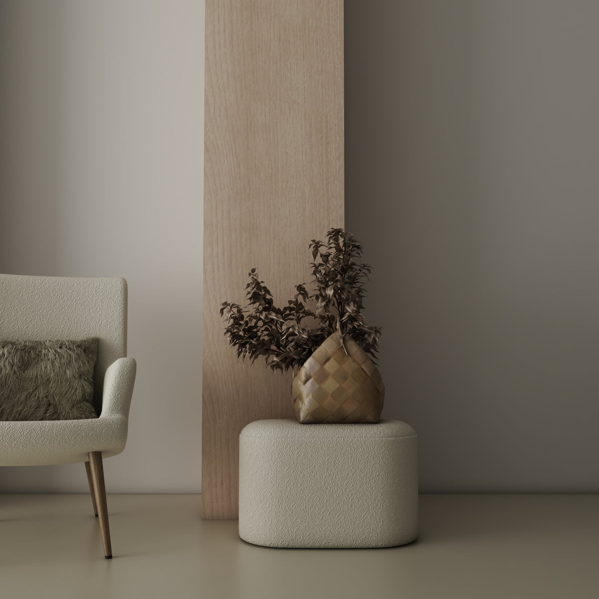 Oak Bamboo Fiberboard Panel | 8mm Seamless Wall Cladding – ArchiText