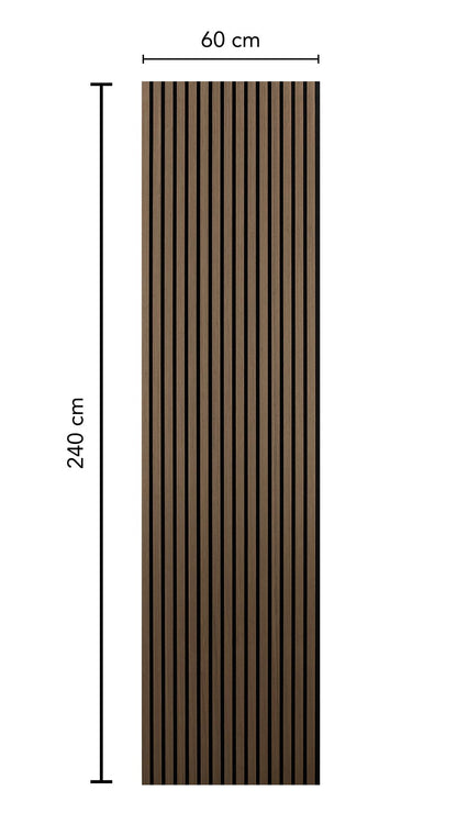Walnut Wood Veneer Grille Acoustic Panel