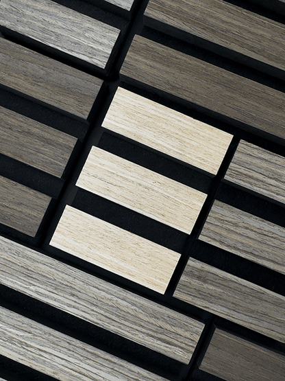 White Oak Wood Veneer Grille Acoustic Panel
