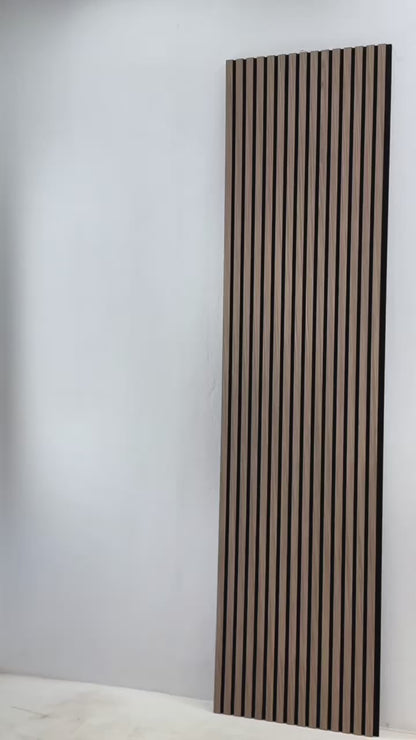 Walnut Wood Veneer Grille Acoustic Panel